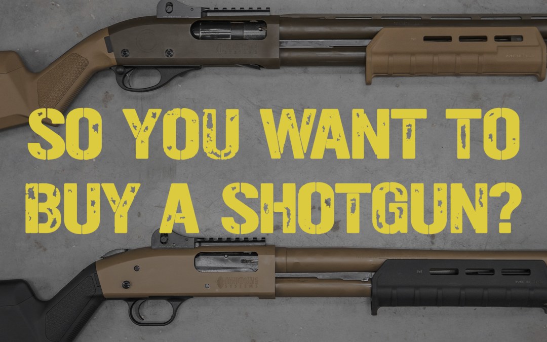 So You Want To Buy A Shotgun?