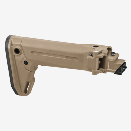 mag585_fde_1 A field dark earth (tan) Magpul Zhukov AK47 polymer stock.